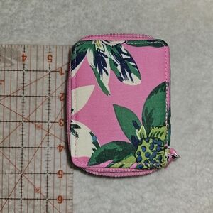 Vera Bradley Pink and Green Floral Pill Sort Travel Case